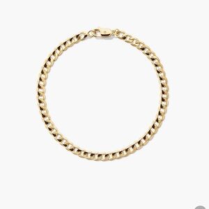 Mejuri curb chain bracelet Gold Vermeil size 7.5